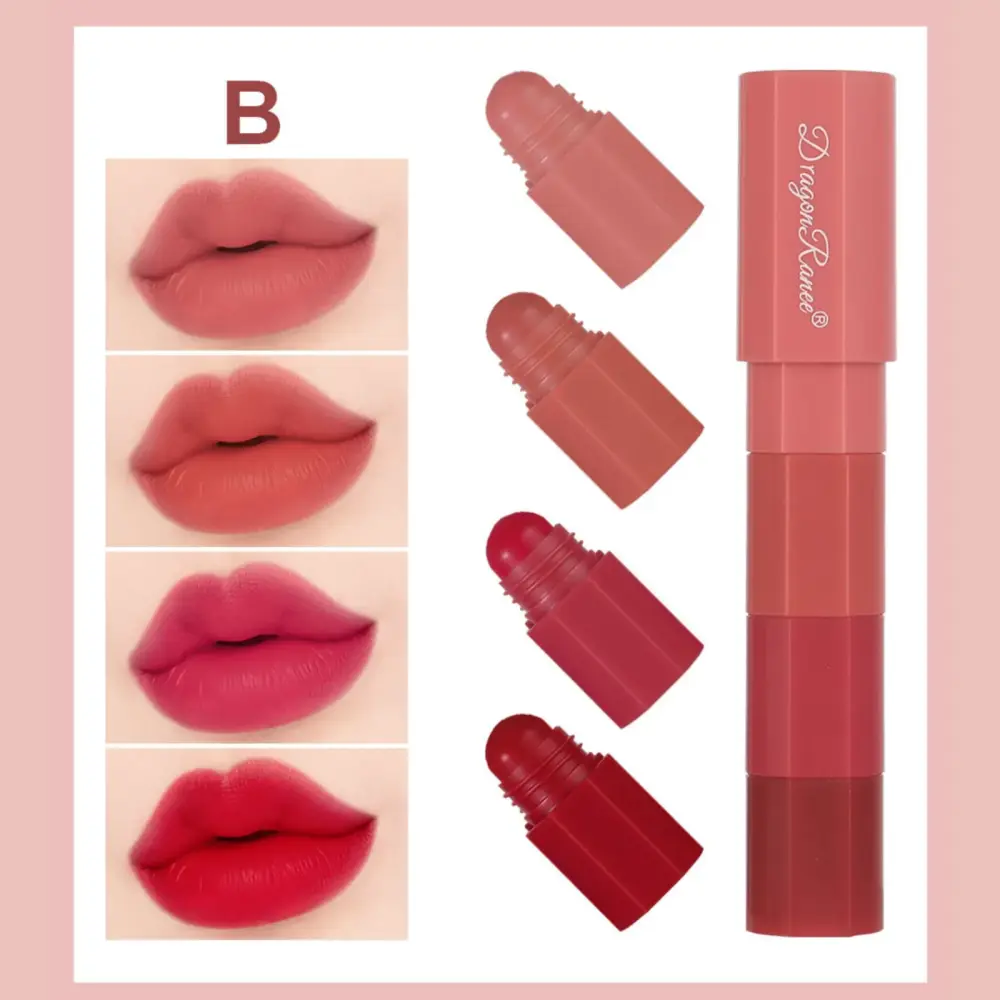 DragonRanee 4-in-1 Soft Velvet Matte Lipstick Pen — 4