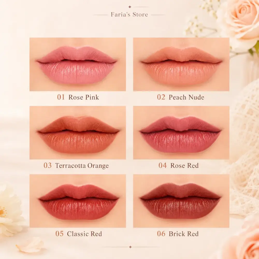 Heng Fang 6 Pcs Matte Lip Crayon Set — 4