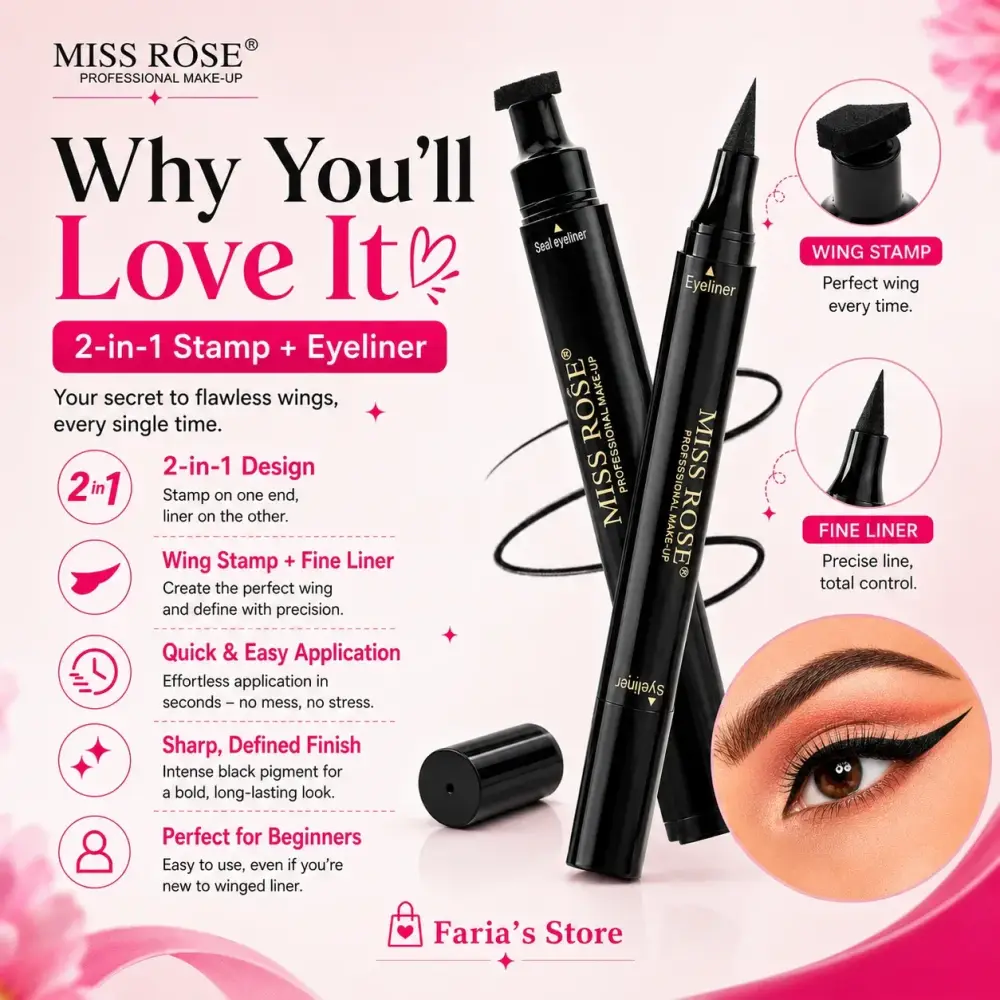 Miss Rose Magic 2-in-1 Winged Eyeliner Stamp — 3